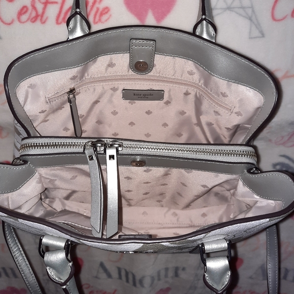 Kate Spade Metallic Floral Satchel - Picture 14 of 15